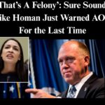 ‘That’s A Felony’: Sure Sounds Like Homan Just Warned AOC For the Last Time