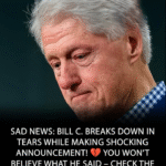 WITH TEARS IN HIS EYES, BILL CLINTON DELIVERS HEARTBREAKING ANNOUNCEMENT THAT STUNS THE NATION