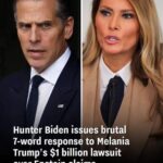 Hunter Biden concerns cruel 7-word response to Melania Trump’s $1 billion lawsuit over Epstein claims