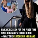A Final Flight Home: Erika Kirk’s Heartbreaking Moment as Charlie Kirk’s Casket Arrives in Arizona