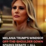 Melania Trump Shows Off Her Shoulders in a Stunning Yellow Dress at UK State Banquet