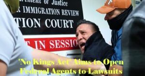 ‘No Kings Act’ Aims to Open Federal Agents to Lawsuits