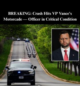 Police Officer In Critical Condition After Crash Hits VP Vance’s Motorcade