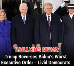 Trump Strikes Back: Reverses Biden’s Controversial Executive Order Despite Democrat Fury